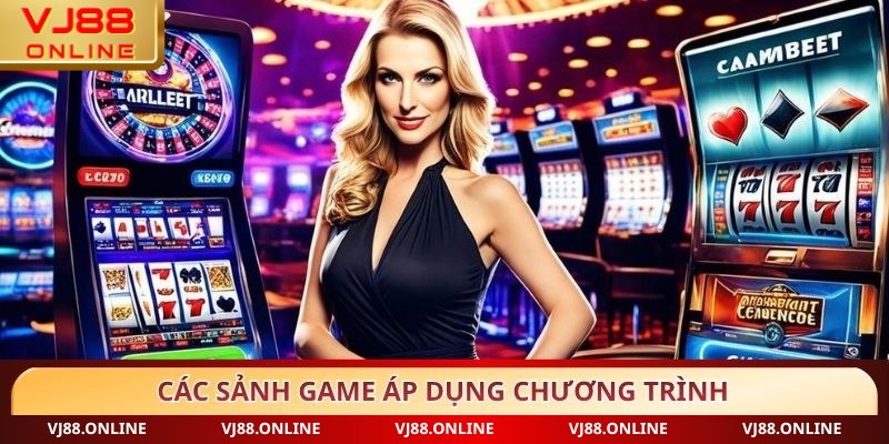 Các sảnh game áp dụng chương trình